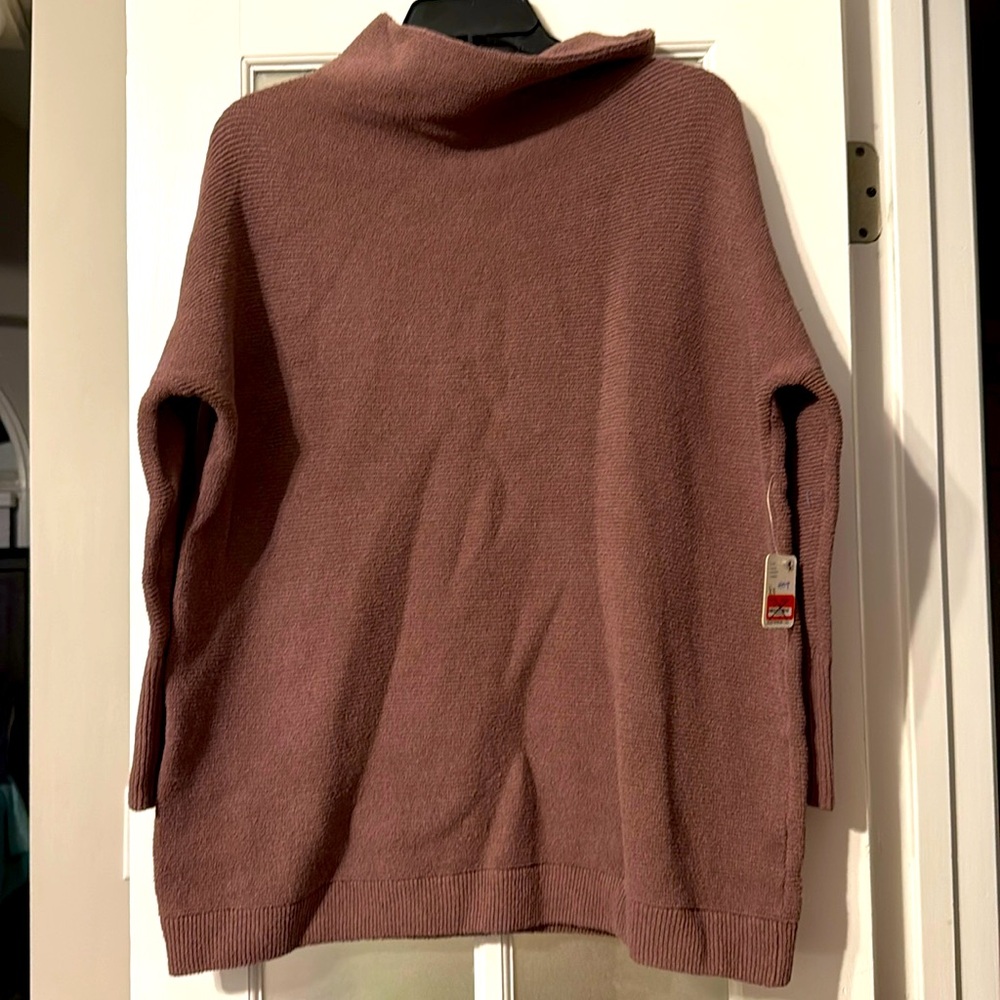 Free People, Cowl neck sweater, size XS, color nutmeg